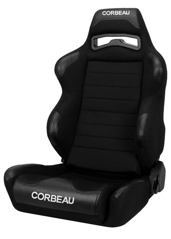 Corbeau LG1 Reclining Black Microsuede Seat - Universal