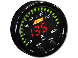 AEM ANALOG GAUGE: OIL/FUEL PRESSURE 0-100PSI/0-7BAR (X-SERIES)