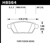 Hawk 06-10 Mazda6 HPS Street Rear Brake Pads