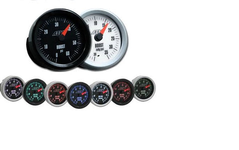 AEM ANALOG GAUGE: BOOST -30inHG TO 35 PSI