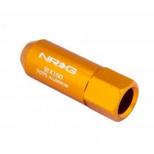 NRG - 7075 EXTENDED LUG NUTS: M12x1.25 (4PC. GOLD)