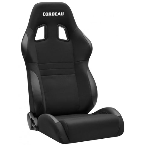 Corbeau A4 Reclining Black Cloth Seat - Universal