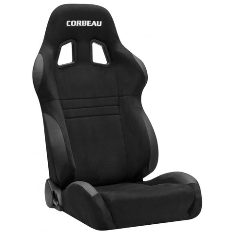 Corbeau A4 Reclining Black Microsuede Seat - Universal