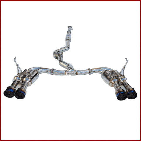 INVIDIA GEMINI EXHAUST: SUBARU WRX & STI SEDAN 2015-19 (TI BURNT TIPS)