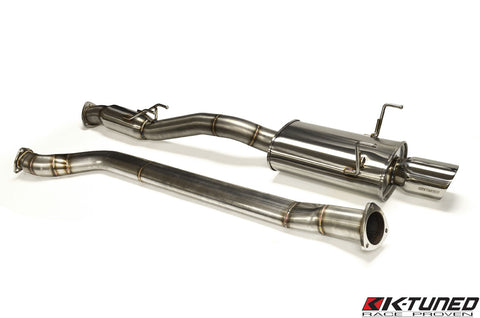 K-TUNED 3" OVAL TUBE EXHAUST: RSX 02-06