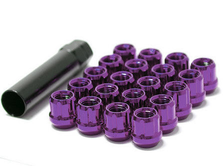 MUTEKI 20pc OPEN END LUG NUT SET: 12 x 1.25 (PURPLE)