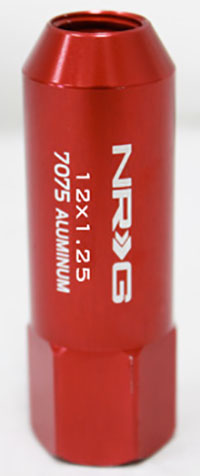NRG - 470 SERIES LUG NUT LOCK: 1/2" x 20-RH (4PC. RED)