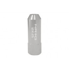 NRG - 7075 EXTENDED LUG NUTS: M14x1.5 (4PC. SILVER)