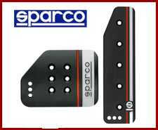 SPARCO A/T PEDAL SET: SETTANTA (LONG/BLACK)